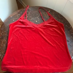 Red Velvet Camisole